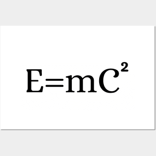 Einstein E=mC2 Posters and Art